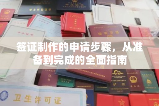 禹城签证制作的申请步骤，从准备到完成的全面指南